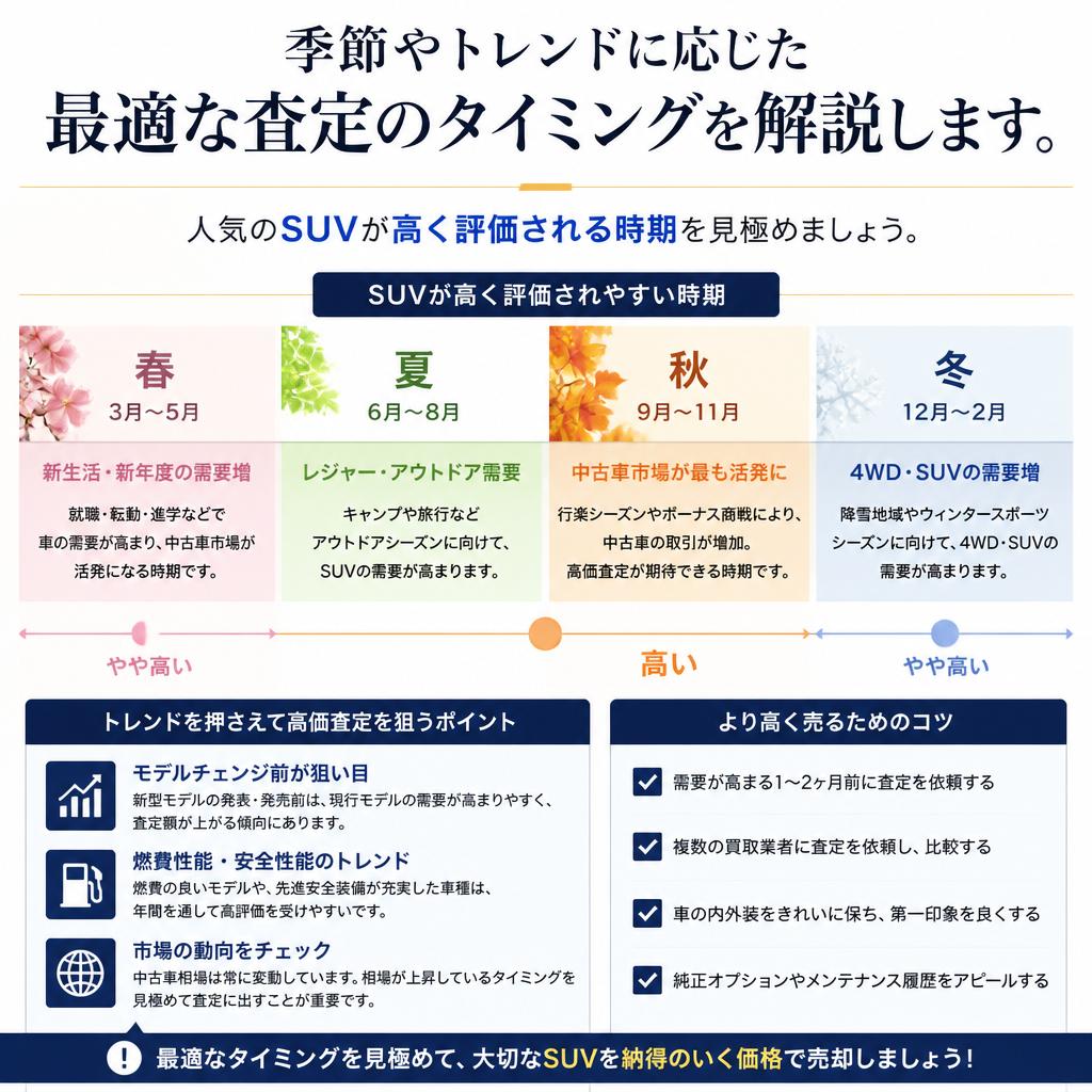 お得な査定のタイミングとは？