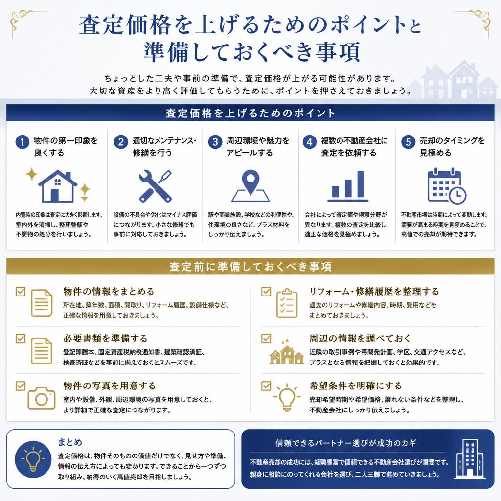査定価格を上げるポイント