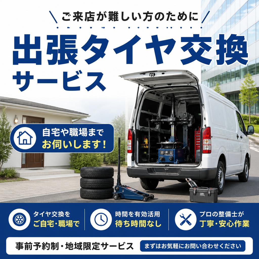 出張タイヤ交換サービス